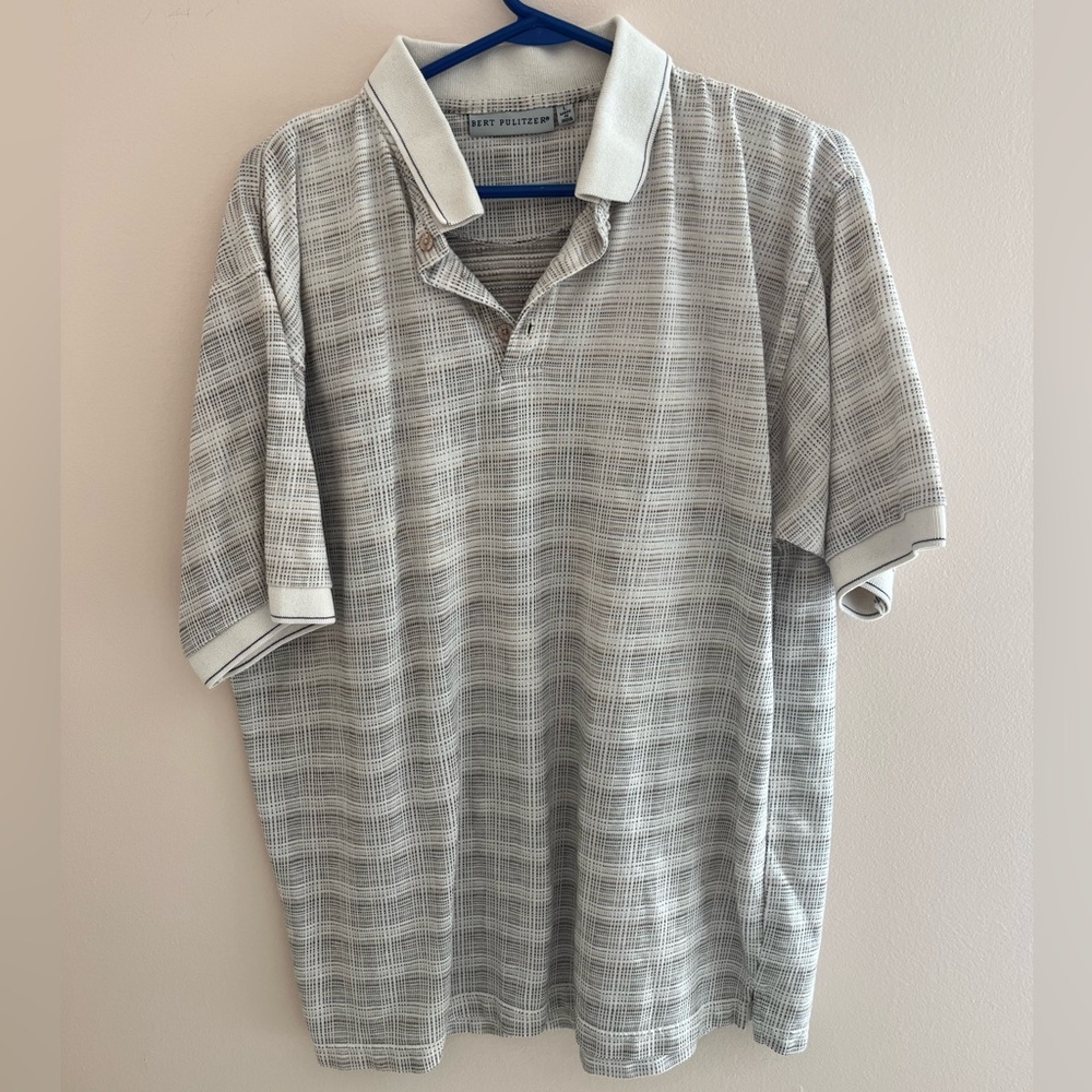 Vintage Men’s Bert Pulitzer Cotton Golf Shirt Large
